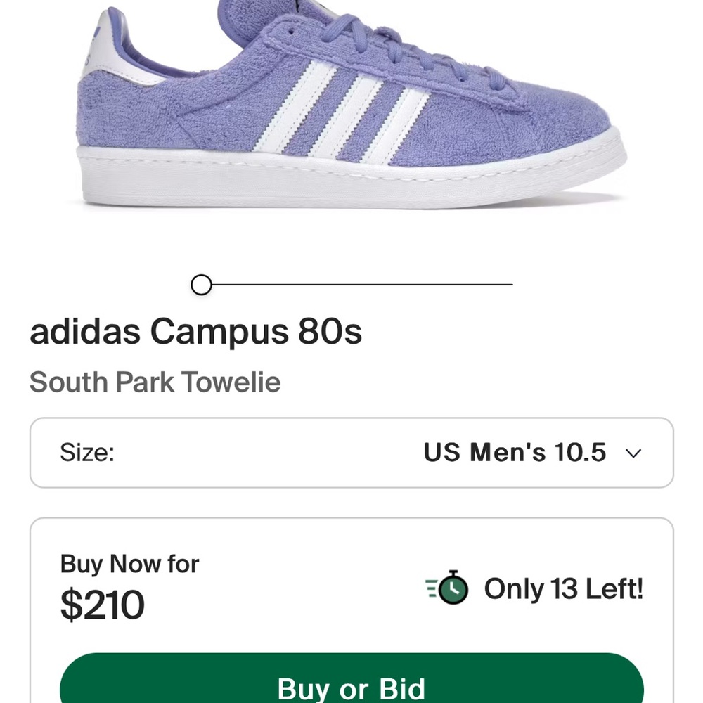 Adidas Campus 80s South Park Towelie - Purple and White
